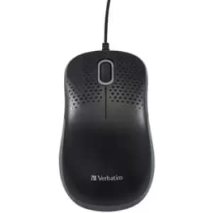 Verbatim Silent Mouse USB Optical Black 3 Buttons 1000 dpi