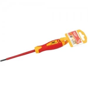 Draper 100x4mm VDE Plain Slot Soft Grip Screwdriver