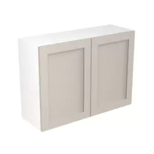 KitchenKIT Shaker 100cm Wall Unit - Matt Light Grey