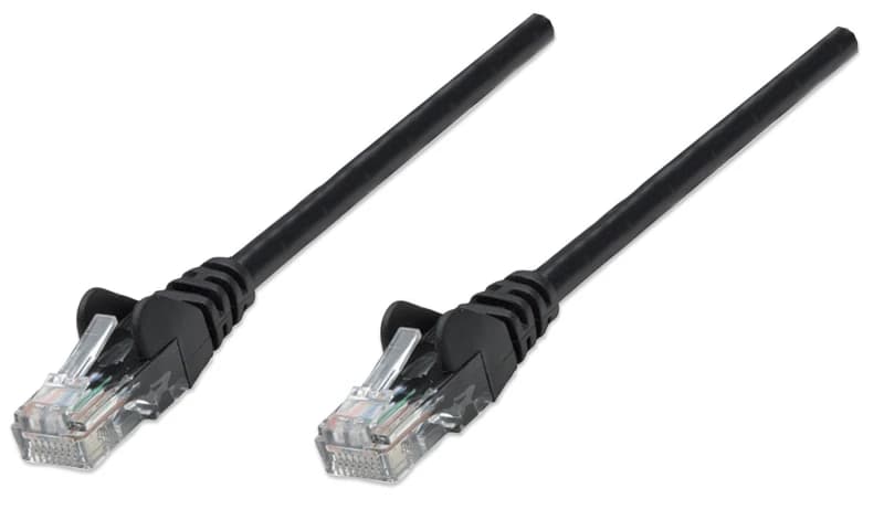 Intellinet Network Patch Cable. Cat6A. 0.25m. Black. Copper. S/FTP. LS