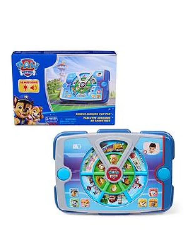 Paw Patrol Academy Rescue Mission Pup Pad Interactive Toy with Lights Sounds and Music Pretend Play Kids Toys for Boys and Girls Ages 3 and Up