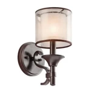 Lacey 1 Light Wall Light Mission Bronze, E14