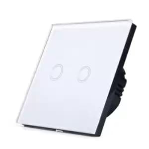 ENER-J 2 Gang White Smart WiFi Touch Switch