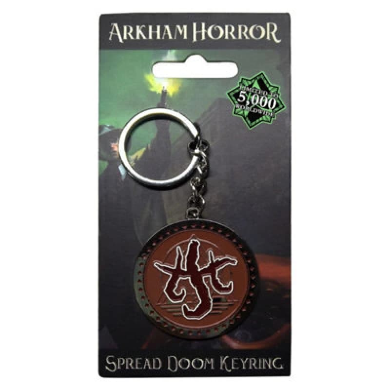 Arkham Horror Spread Doom Key Ring Dark Red unisex