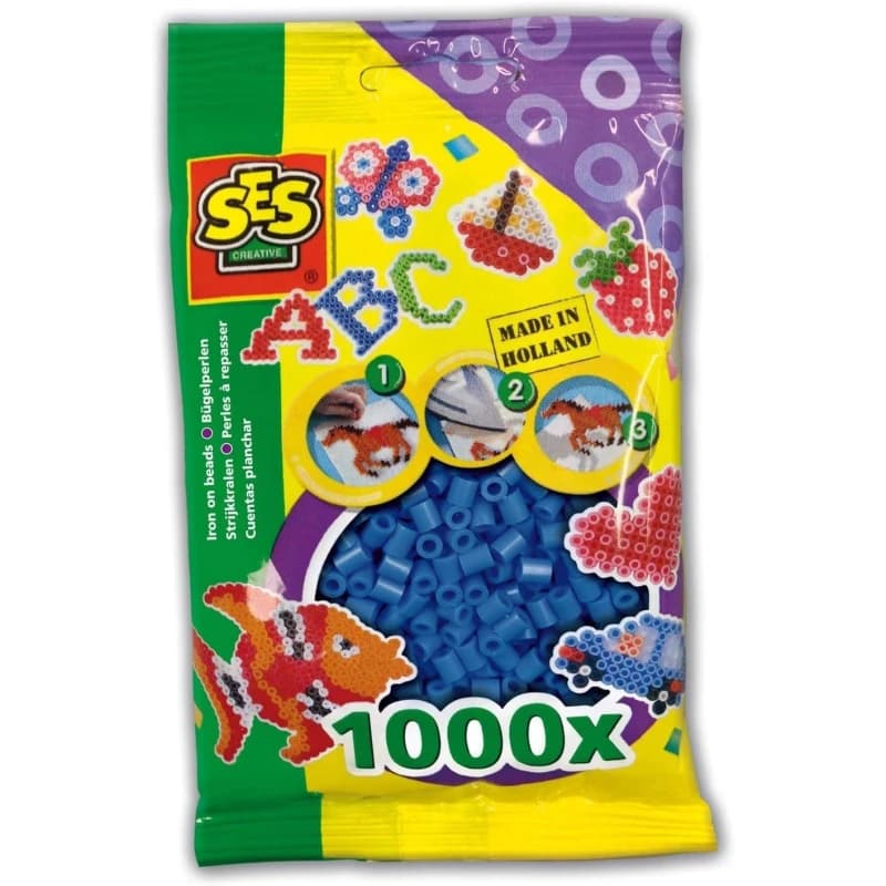SES Creative Iron on beads 1000 dark blue Multi unisex One Size