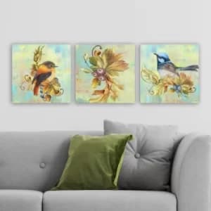 DRPRC55 Multicolor Decorative Canvas Painting (3 Pieces)