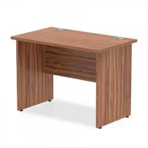 Trexus Desk Rectangle Panel End Leg 1000x600mm Walnut Ref MI001964