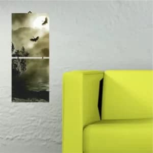 J7 Multicolor Decorative MDF Painting (2 Pieces)