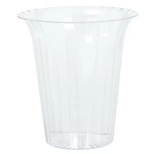 Clear Plastic Flared Cylinder Containers