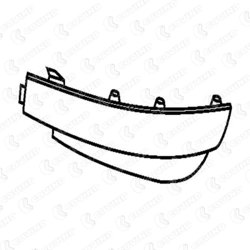 COVIND 560/112 Bumper Left, Black Bumper (938)