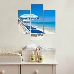 3MDF-066 Multicolor Decorative MDF Painting (3 Pieces)