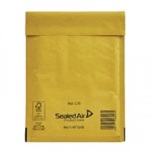 Mail Lite Gold Bubble Env Size C0 PK100