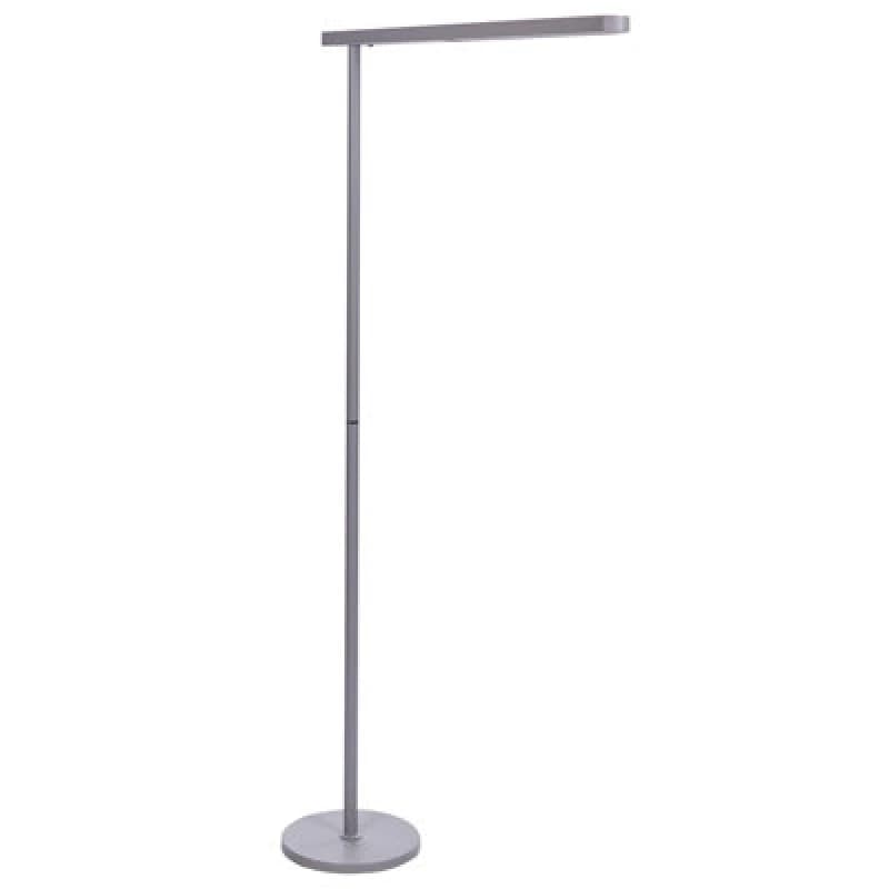 Beliani LED Floor Lamp Perseus Metal Silver