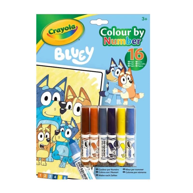 Colour By Numbers Bluey