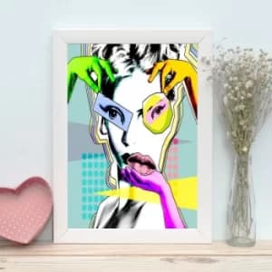 BC788937727 Multicolor Decorative Framed MDF Painting