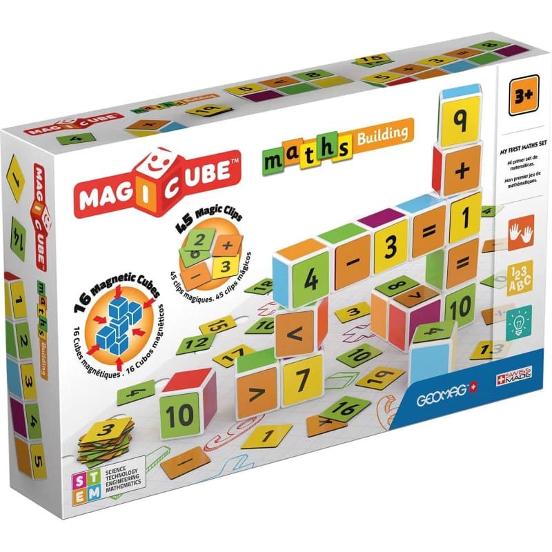 Geomag Magicube Maths Building 16 Magnetic Cubes Multi unisex
