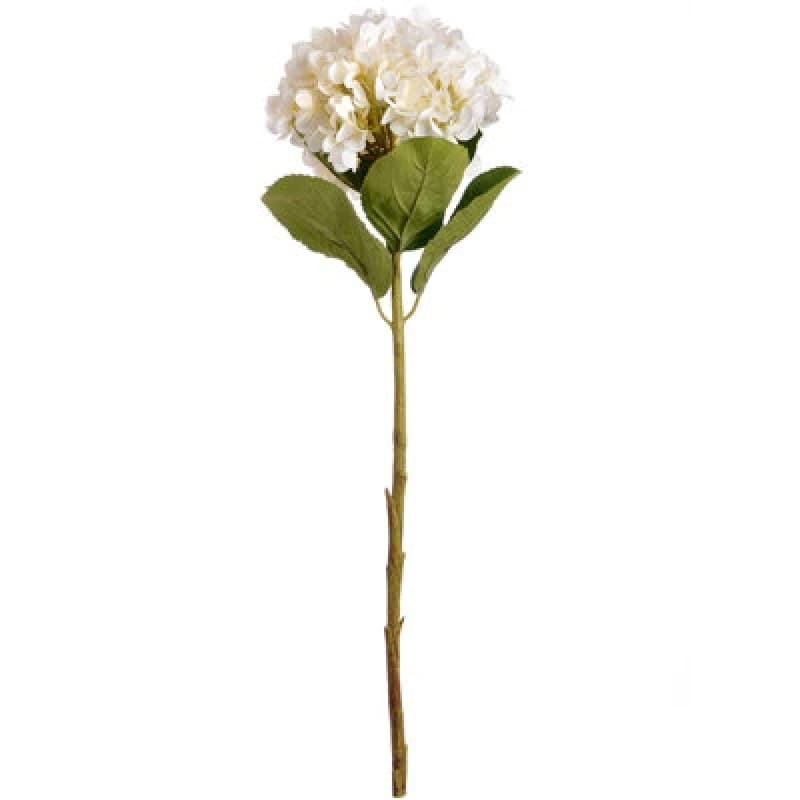 Hill Interiors Artificial Oversized Hydrangea Pure White (One Size)