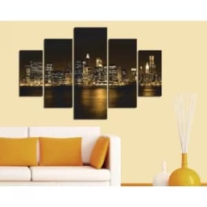 ST006 Multicolor Decorative MDF Painting (5 Pieces)