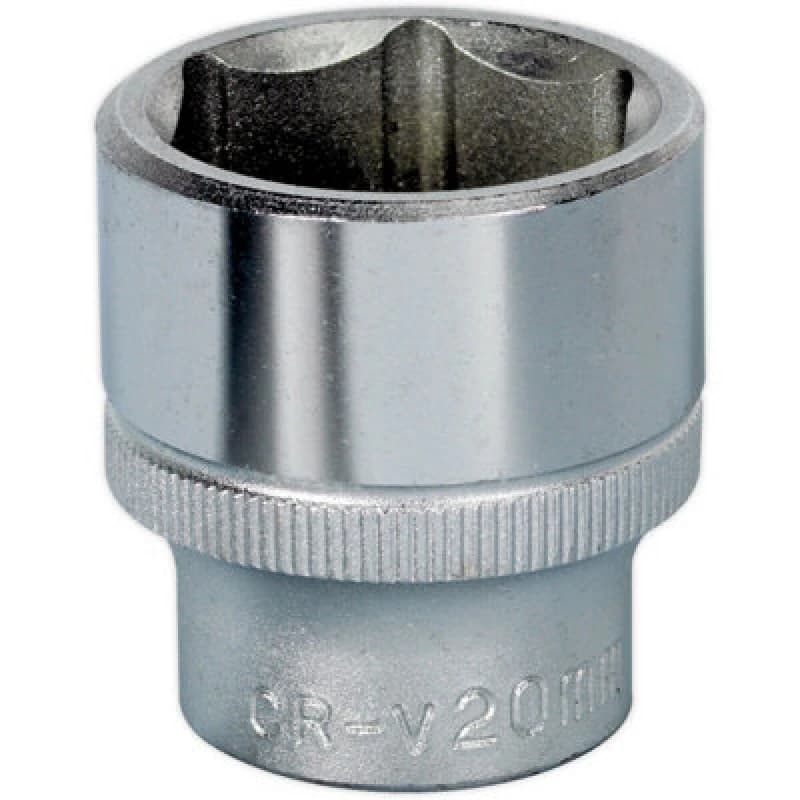 Loops 20mm Forged Steel Drive Socket - 3/8" Square Drive - Chrome Vanadium Socket Metallics