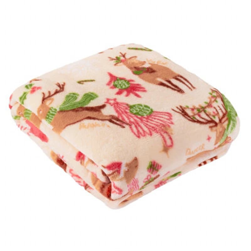 Duvet Day Sleigh Team Printed Fleece Throw