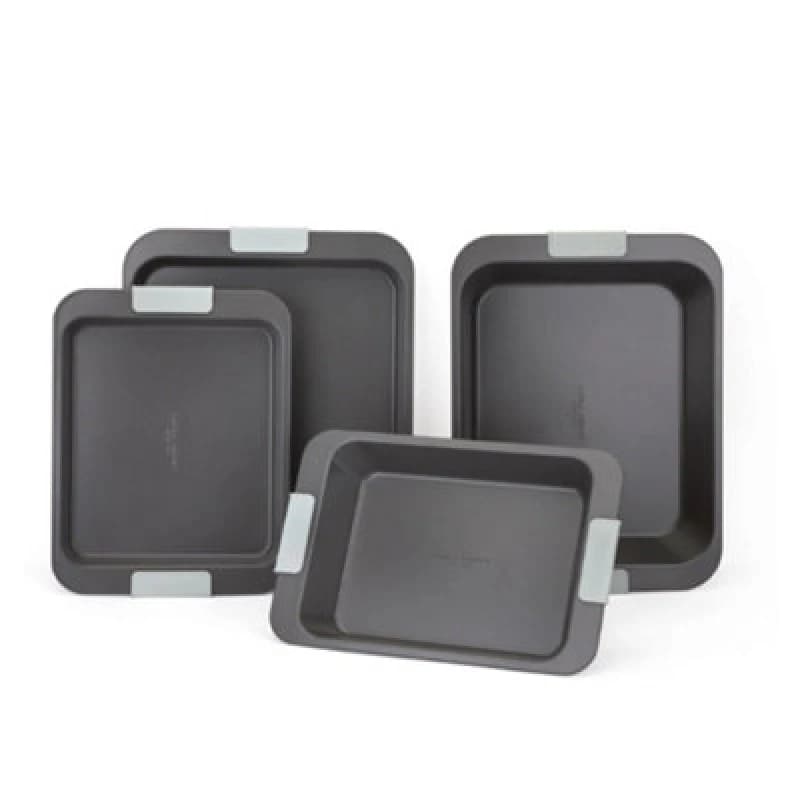 Laura Ashley 4 Piece Oven and Roasting Set Grey