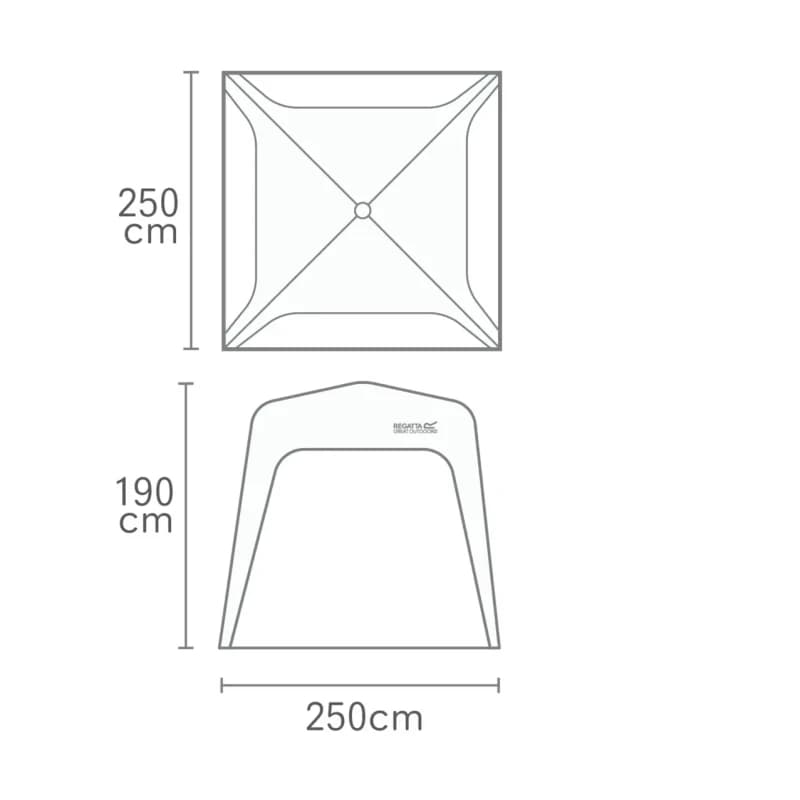 Arbour Regatta Gazebo Vert Unisex TU