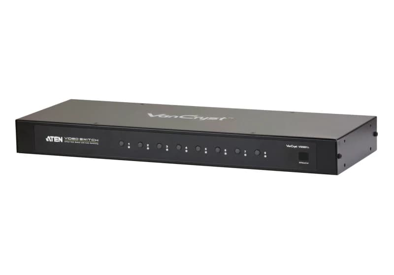 Aten ATEN VS0801A KVM switch Rack mounting Black VS0801A