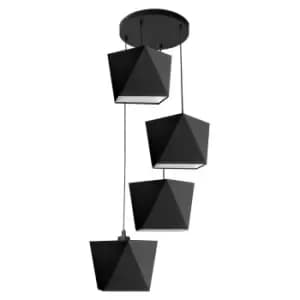 Adamant Cluster Pendant Ceiling Light Black 35cm