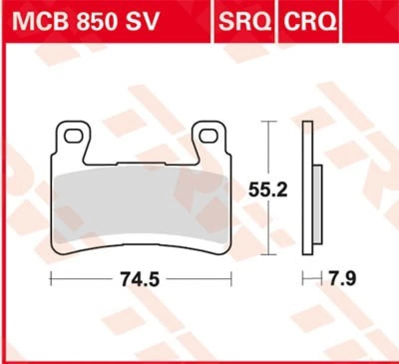 TRW Lucas Sintered lining MCB850SV