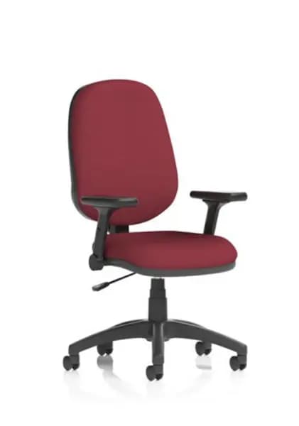 Eclipse Eclipse Plus I Lever Task Operator Chair Bespoke Colour Ginseng Chilli With Height Adjustable And Folding Arms KCUP1709