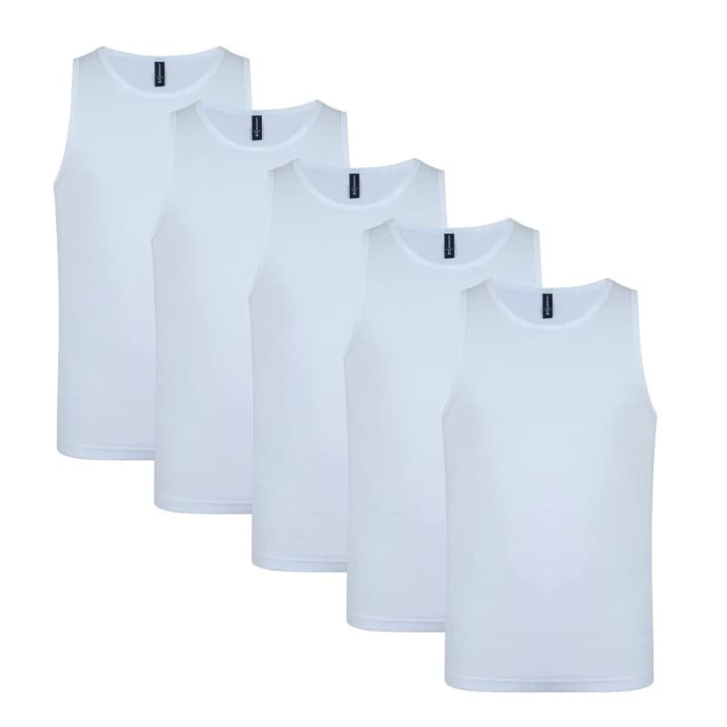 Donnay 5pk Vest Top - White White S