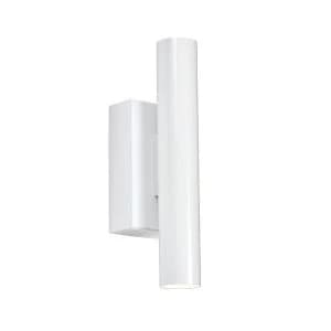 Integrated LED Wall Matt White Paint 2 Light IP20