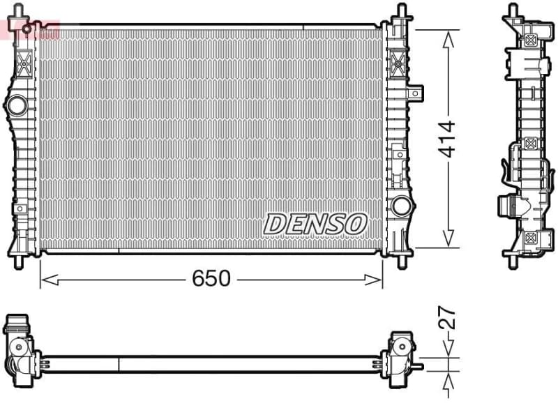 DENSO Engine radiator DENSO DRM21104
