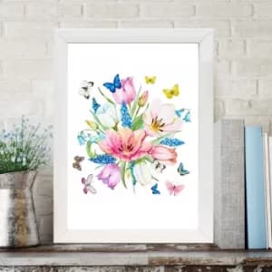 BC98908398 Multicolor Decorative Framed MDF Painting