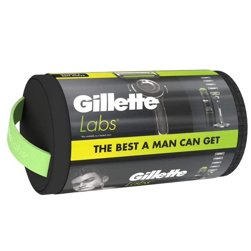 Gillette Gillette Labs With Exfoliating Bar Razor Washbag Black male N/A