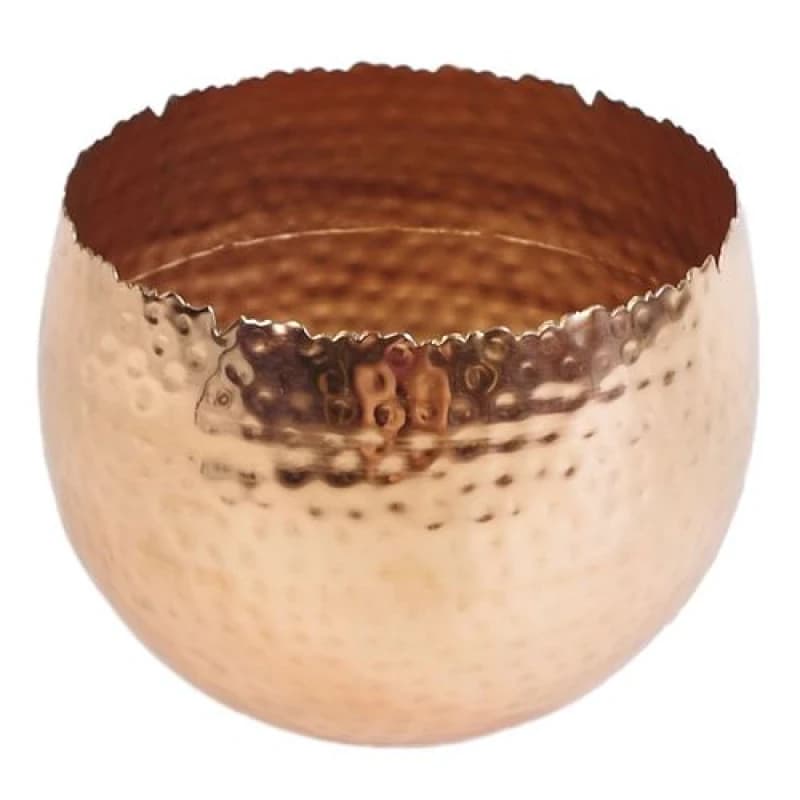 Leaf 110cm Artificial Evergreen Ficus Tree Copper Curve Planter