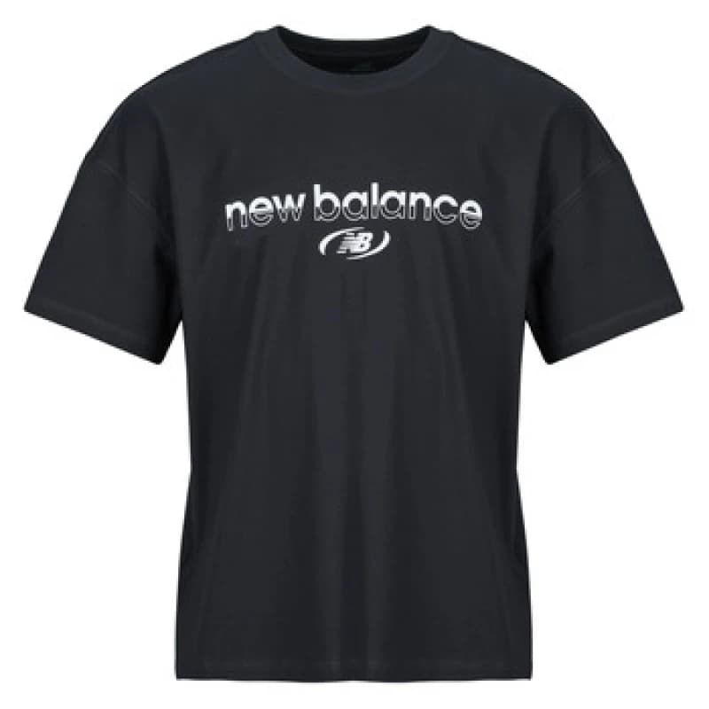 New Balance TRACKSIDE T-SHIRT mens T shirt in Black