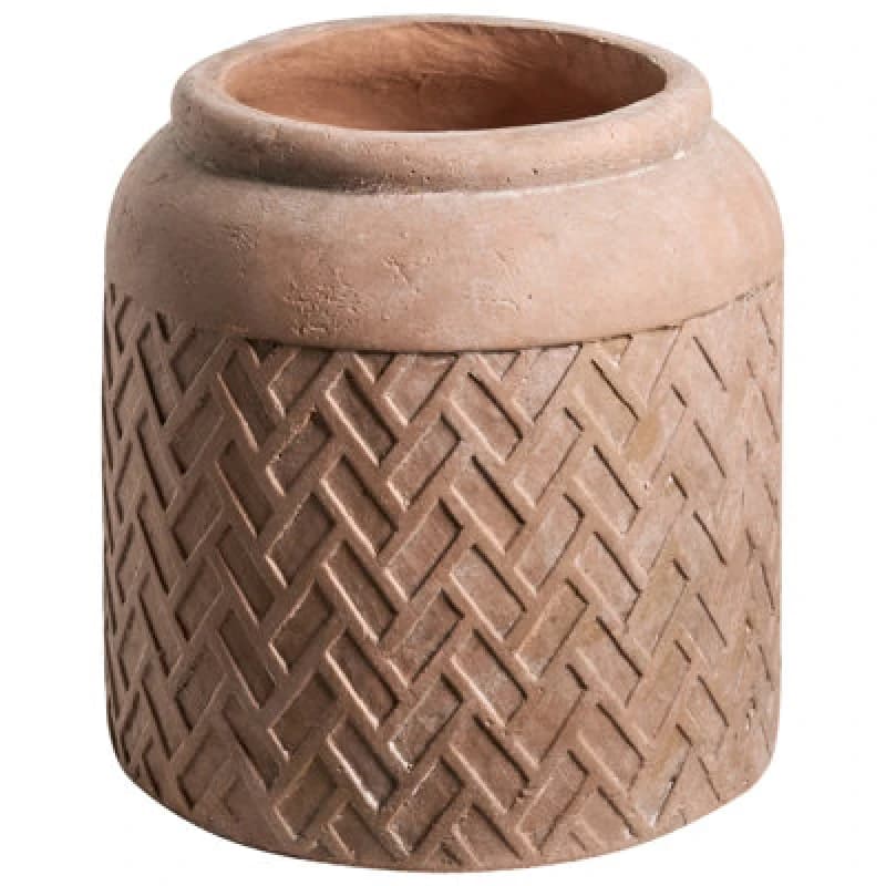 Beliani Plant Pot Gerakas 35cm Beige
