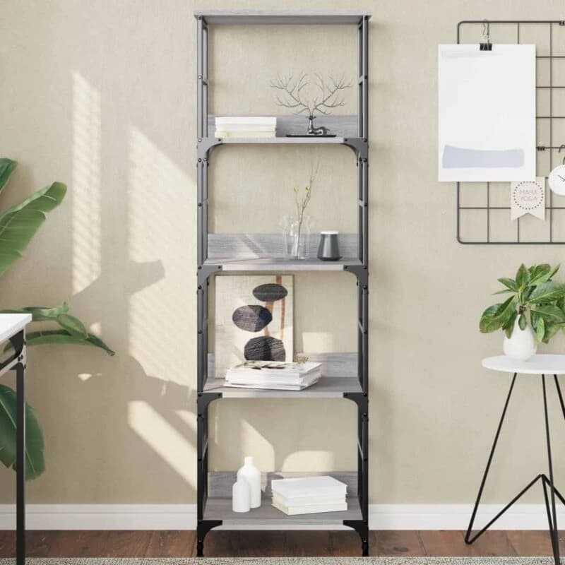 VIDAXL Bookshelf Grey Sonoma 50x33x153cm Engineered Wood Vidaxl 8721012124387
