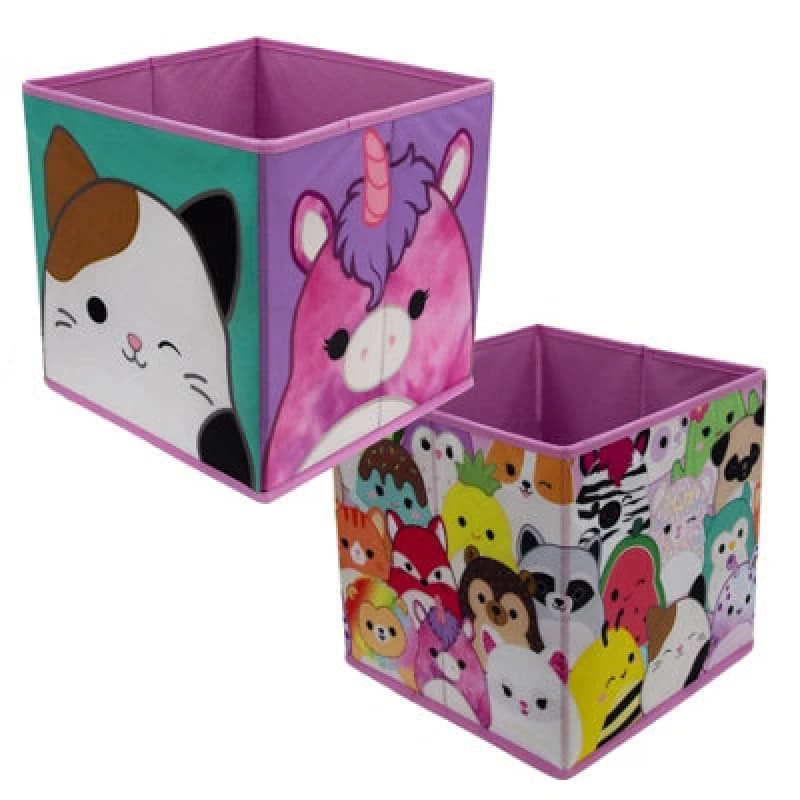 Squishmallows Squares 2 Pack Storage Box Multi