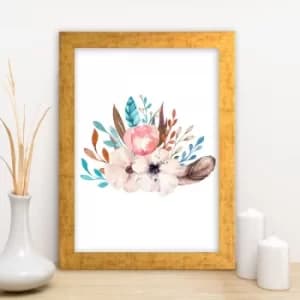 AC10355637854 Multicolor Decorative Framed MDF Painting