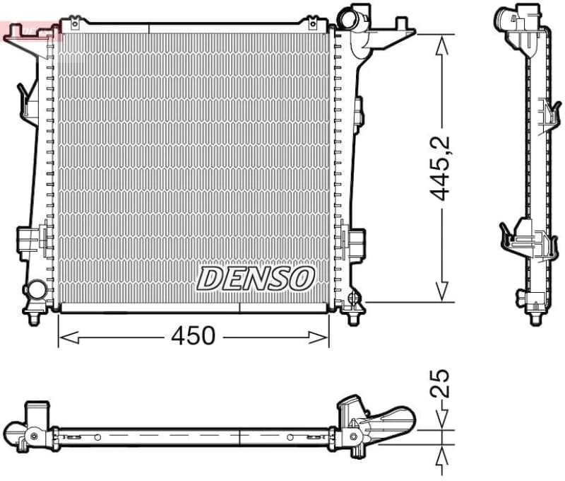DENSO Engine radiator DENSO DRM43006