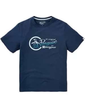 Original Penguin Script Logo T-Shirt