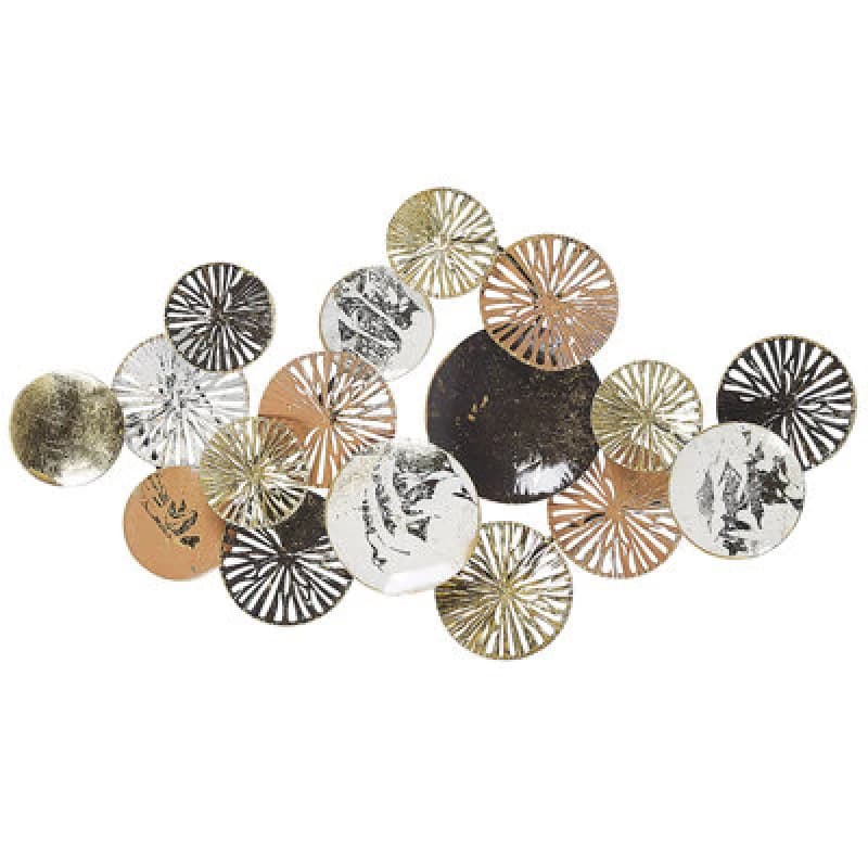 Beliani Wall Decor Osmium Metal 50 Cm Silver