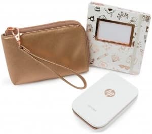HP Sprocket Mobile Printer White Accessory Bundle
