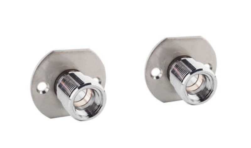 Balterley Fast Fit Wall Hung Brackets for Bar Valve Pair Silver