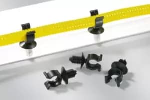 HellermannTyton Cable Clamp Black Polyamide Fixing Element, 7mm Max. Bundle