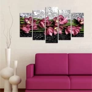 5PMDF-57 Multicolor Decorative MDF Painting (5 Pieces)