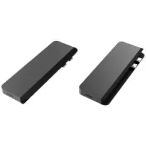 HYPER HD28C-GRAY USB-C docking station Compatible with: Apple USB-C powered