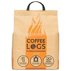 Bio Bean Fire Logs 16 Pcs Coffee